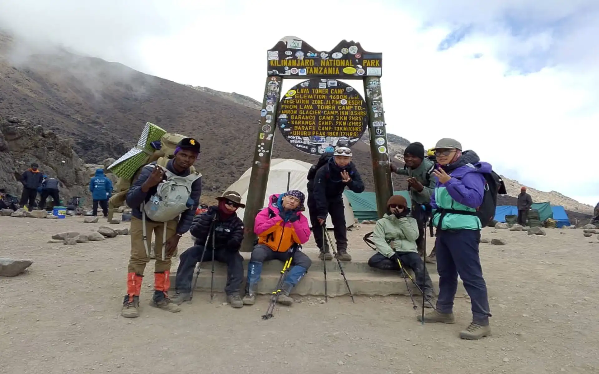 6-day climbing Rongai Route