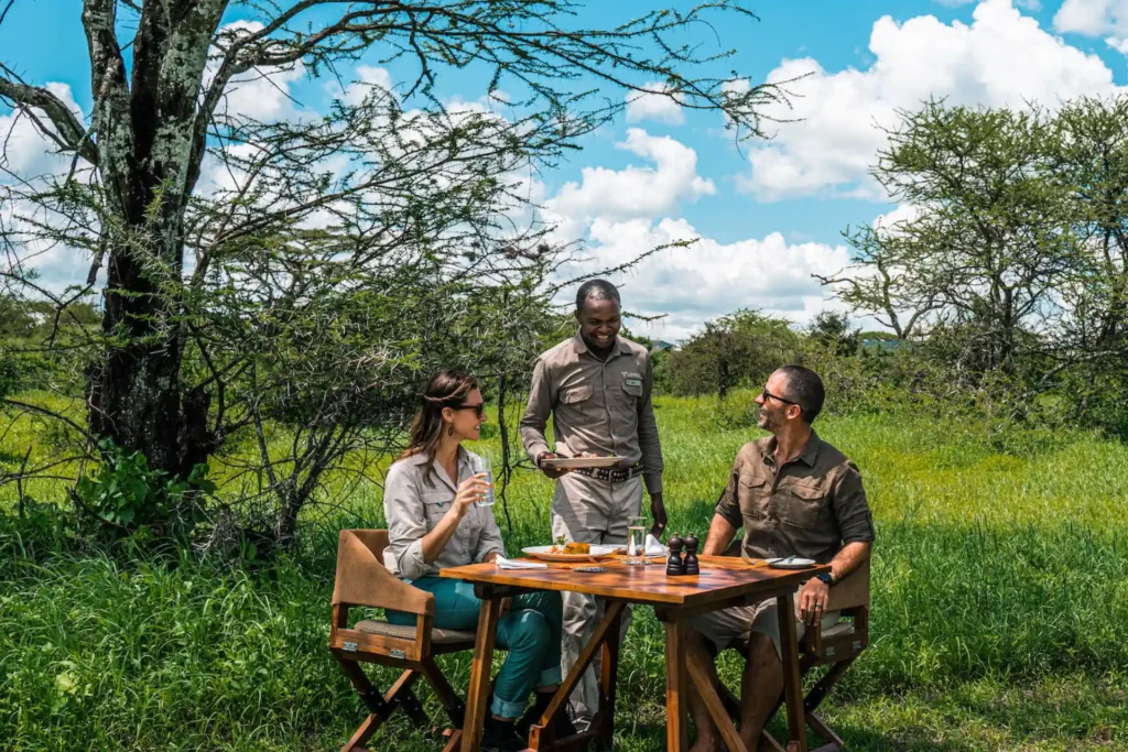 Bush meal in Tanzania